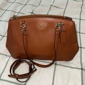 Coach Tan Leather Shoulder Bag
